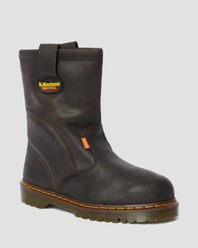 Botas De Seguridad Dr Martens 2295 Extra Wide Met Guard Cuero Slip On Para Hombre DR3729A